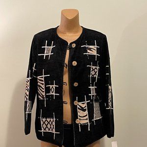 Variations - Light -  black /white  jacket - size large - BRAND NEW